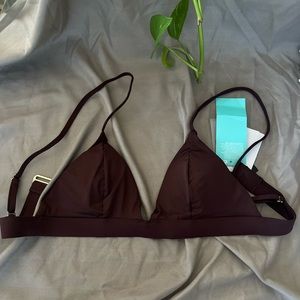 Brown Bathing suit top